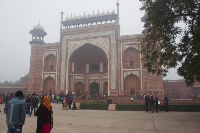 The Entrance to Taj Mahal