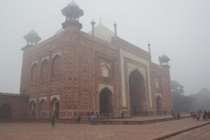 Around the Main Mausoleum of Taj Mahal