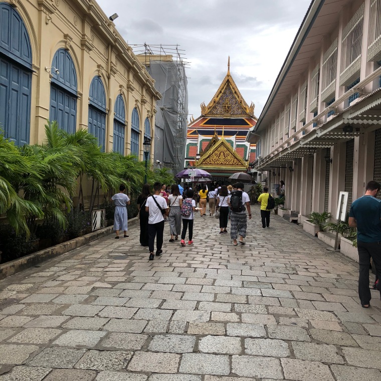 Alley leading to the Entrance of the Temple of Emerald Buddha