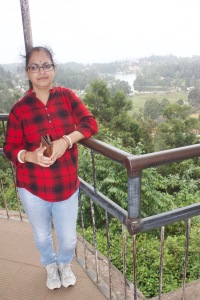 At view point with Kodaikanal Lake in the background