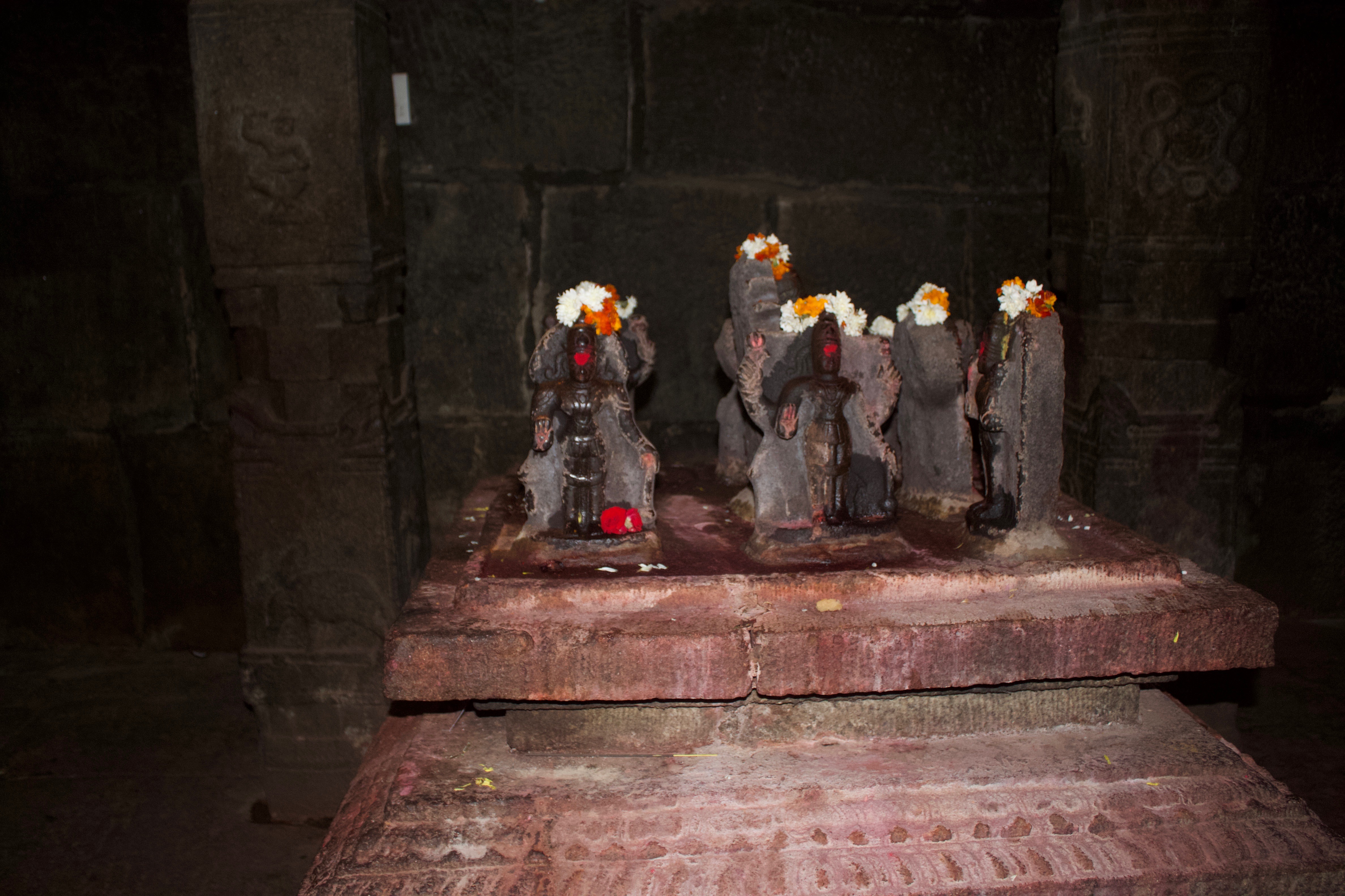 Navagraha inside the Lepakshi Temple